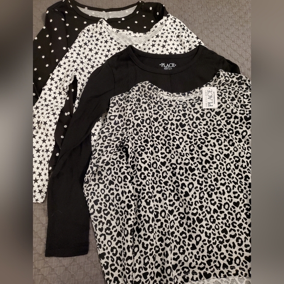 NWT 4-Pack Children's Place Long-Sleeve Tees - Picture 1 of 2